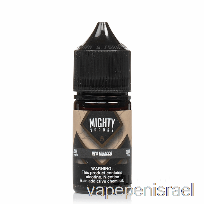 חד פעמי Vape Israel Ry4 טבק - מלחים אדירים - 30 מ"ל 50 מ"ג